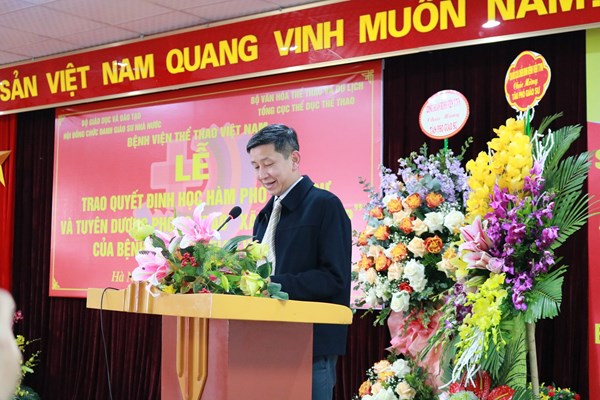 Bệnh viện Thể thao Việt Nam: Đào tạo nguồn nhân lực là then chốt để phát triển - Anh 1