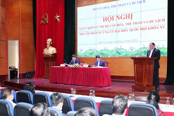 Bộ VHTTDL giới thiệu Thứ trưởng Nguyễn Văn Hùng ứng cử Đại biểu Quốc hội khóa XV - Anh 2