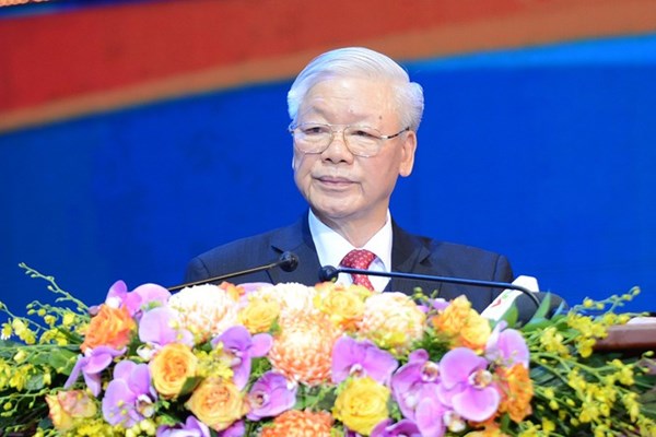 Tổng Bí thư, Chủ tịch nước Nguyễn Phú Trọng phát biểu tại Lễ kỷ niệm 90 năm thành lập Đoàn - Anh 1