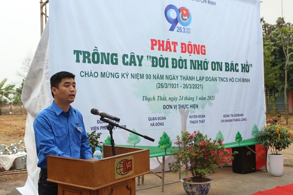 Kỷ niệm 90 năm Ngày thành lập Đoàn TNCS Hồ Chí Minh: Phát động trồng cây “Đời đời nhớ ơn Bác Hồ” - Anh 2