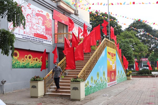 Quận Hoàng Mai, Hà Nội: Sẵn sàng cho cuộc bầu cử trong những điều kiện đặc biệt - Anh 3