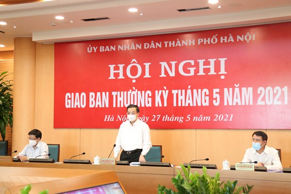 Chủ tịch TP Hà Nội cảm ơn người dân, tiểu thương đã thực hiện nghiêm quy định phòng, chống dịch - Anh 1