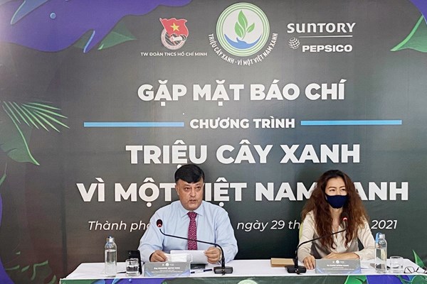 Suntory PepsiCo Việt Nam phát động chương trình “Triệu cây xanh - Vì một Việt Nam xanh” - Anh 3