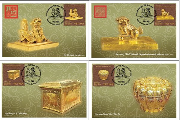 Phát hành bộ tem “Bảo vật quốc gia Việt Nam: Đồ vàng” - Anh 1