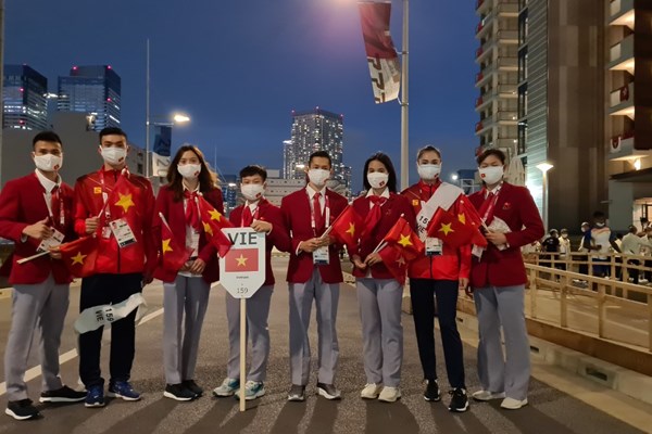 Đoàn Thể thao Việt Nam trước giờ khai mạc Olympic Tokyo 2020 - Anh 2