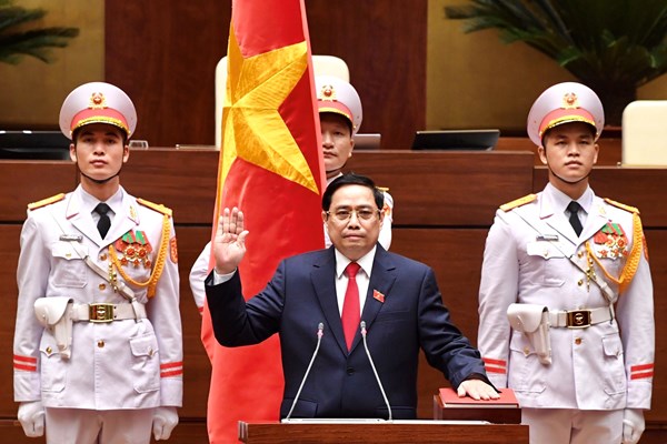 Thủ tướng Chính phủ Phạm Minh Chính tuyên thệ nhậm chức - Anh 4