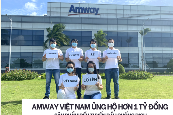 Amway Việt Nam ủng hộ các sản phẩm chăm sóc sức khỏe và thiết yếu đến tuyến đầu chống dịch - Anh 1