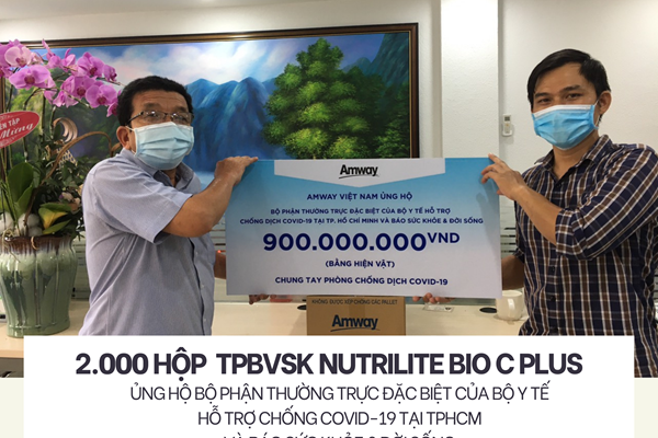 Amway Việt Nam ủng hộ các sản phẩm chăm sóc sức khỏe và thiết yếu đến tuyến đầu chống dịch - Anh 2