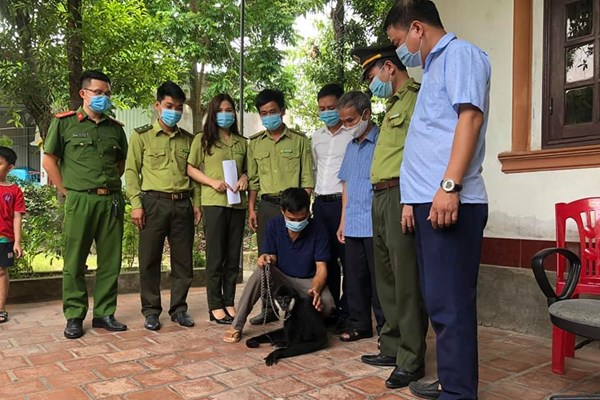 Vườn Quốc gia Vũ Quang tiếp nhận cá thể vượn đen má trắng quý hiếm - Anh 2