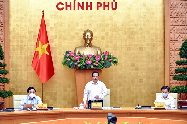 Thủ tướng Phạm Minh Chính chủ trì Phiên họp Chính phủ thường kỳ tháng 8 - Anh 1