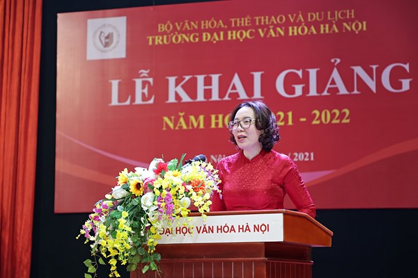 Lễ khai giảng đặc biệt của Trường Đại học Văn hóa Hà Nội - Anh 3