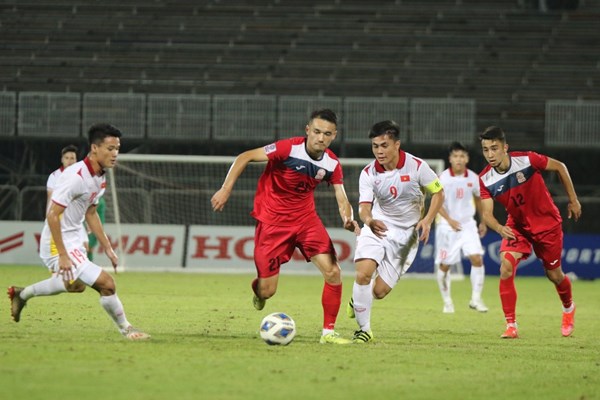 Tuyển U23 Việt Nam thắng tối thiểu trong trận ra quân vòng loại U23 châu Á 2022 - Anh 1