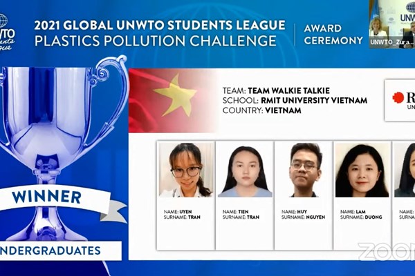 Sinh viên chiến thắng cuộc thi du lịch toàn cầu nhờ kế hoạch giảm thiểu rác thải nhựa - Anh 1