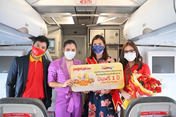Vietjet khôi phục thêm hai đường bay và đạt mốc vận chuyển 10 triệu hành khách tại Thái Lan - Anh 1