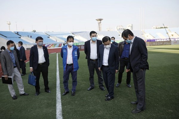 Rà soát công tác chuẩn bị tổ chức hai trận đấu của tuyển Việt Nam trên sân Mỹ Đình - Anh 2