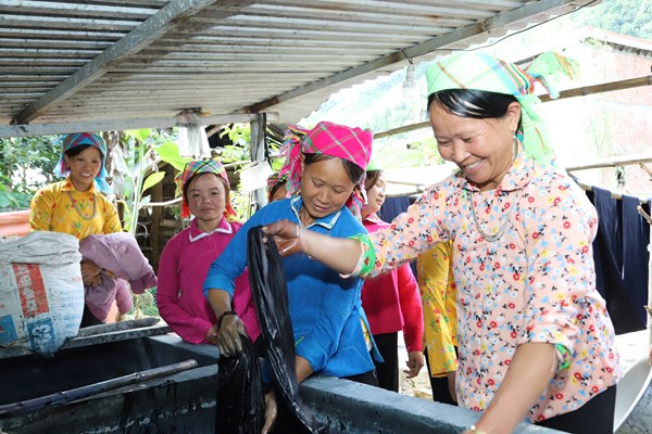 Giữ gìn nghề trồng chàm nhuộm vải của người Xuồng ở Thăm Noong - Anh 1