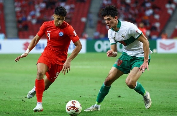 Tuyển Singapore hoà Indonesia ở bán kết lượt đi AFF Cup 2020 - Anh 1