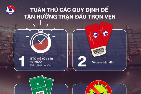 Khán giả cần chuẩn bị gì khi tới sân Mỹ Đình trận đội tuyển Việt Nam – Trung Quốc - Anh 1
