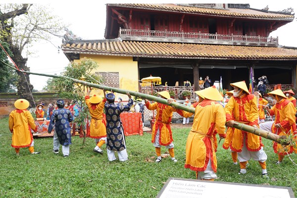Lễ hạ nêu và khai ấn tại khu di sản Hoàng Cung Huế - Anh 6
