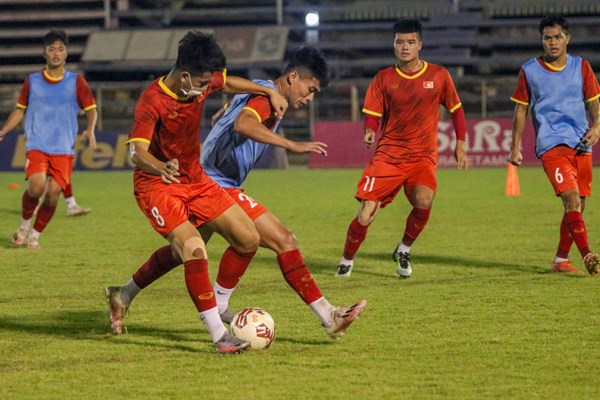 Tuyển U23 Việt Nam có buổi tập cuối trước trận đấu với U23 Singapore - Anh 1
