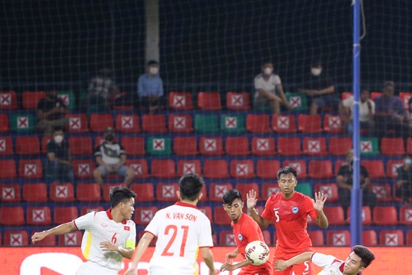 U23 Việt Nam thắng đậm Singapore tại giải Đông Nam Á - Anh 1