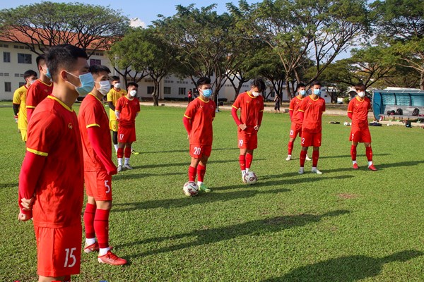 Tuyển U23 Việt Nam có buổi tập chuẩn bị cho trận đấu với U23 Thái Lan - Anh 1