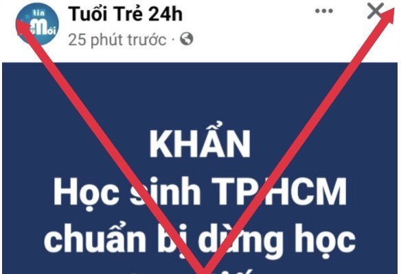 Thông tin học sinh TP.HCM dừng đến trường là giả mạo