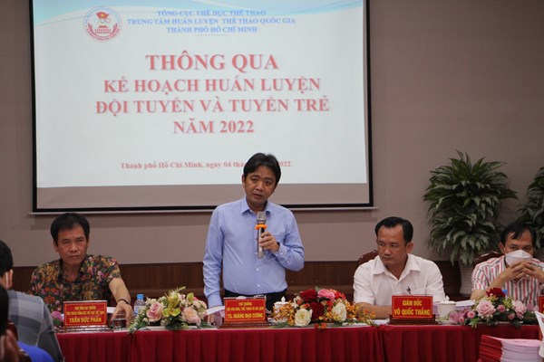Thứ trưởng Bộ VHTTDL Hoàng Đạo Cương gặp gỡ động viên các đội tuyển tại TP.HCM - Anh 7
