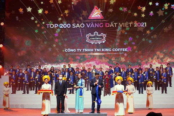 King Coffee đạt Giải thưởng Sao Vàng Đất Việt 2021 - Anh 1
