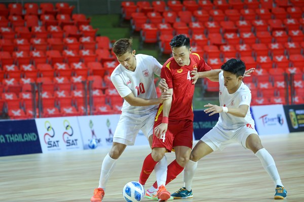 Giải Futsal Đông Nam Á 2022: Tuyển Việt Nam bị Myanmar cầm hoà trận ra quân - Anh 1