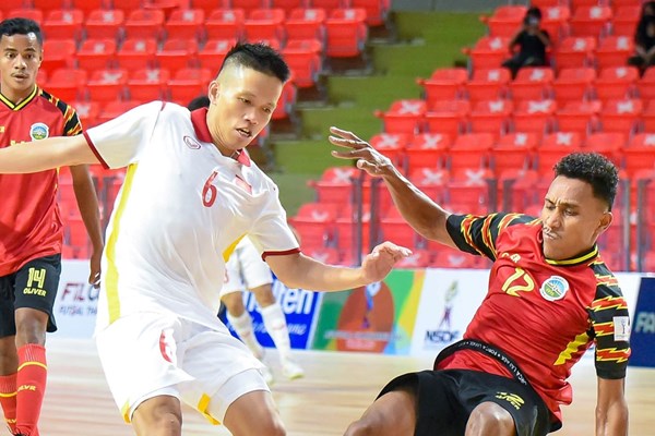 Tuyển Futsal Việt Nam giành chiến thắng đầu tay tại giải Đông Nam Á - Anh 1