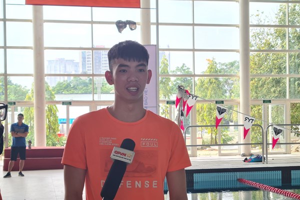 Kình ngư Nguyễn Huy Hoàng tự tin tại SEA Games 31 - Anh 1