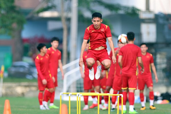 U23 Việt Nam chuẩn bị cho trận đấu với U23 Myanmar - Anh 2