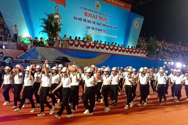 Khai mạc Đại hội TDTD tỉnh Quảng Nam lần thứ IX năm 2022 - Anh 2
