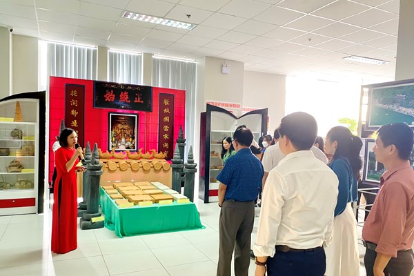 Bảo tàng Ninh Bình trưng bày triển lãm Kinh đô Hoa Lư - Theo dòng lịch sử tại Kiên Giang - Anh 1