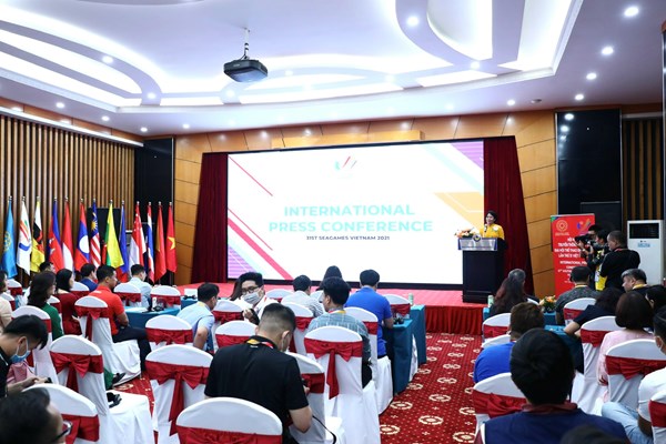Đông đảo phóng viên dự Hội nghị truyền thông quốc tế SEA Games 31 - Anh 3