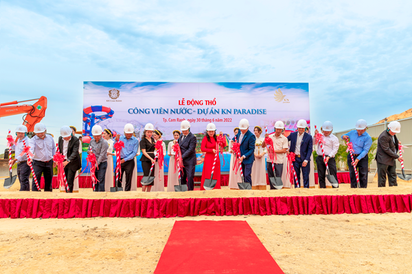 KN Cam Ranh tổ chức Lễ động thổ Công viên nước hơn 500 tỉ đồng - Anh 1