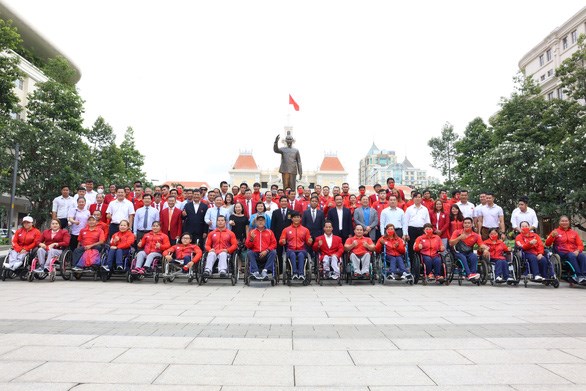 Đoàn thể thao người khuyết tật xuất quân tham dự ASEAN Para Games 2022 - Anh 1