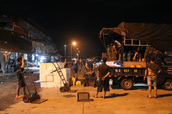 Cửu vạn trong đêm ở chợ đầu mối lớn nhất xứ Quảng - Anh 1