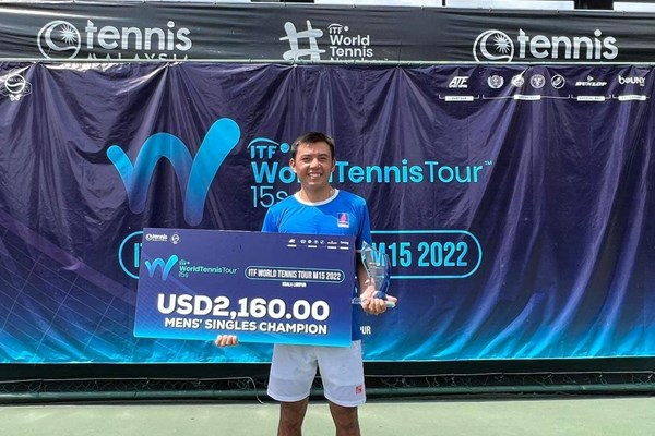 Lý Hoàng Nam vô địch giải quần vợt nhà nghề Malaysia - Anh 1