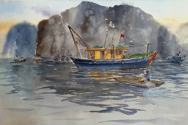 Cuộc “hội ngộ” sắc màu của họa sĩ 3 miền - Anh 5