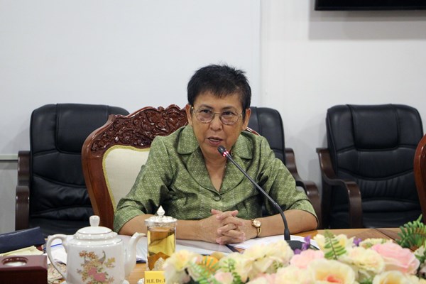 Thứ trưởng Hoàng Đạo Cương hội đàm với Bộ trưởng Bộ Văn hóa và Nghệ thuật Campuchia - Anh 3