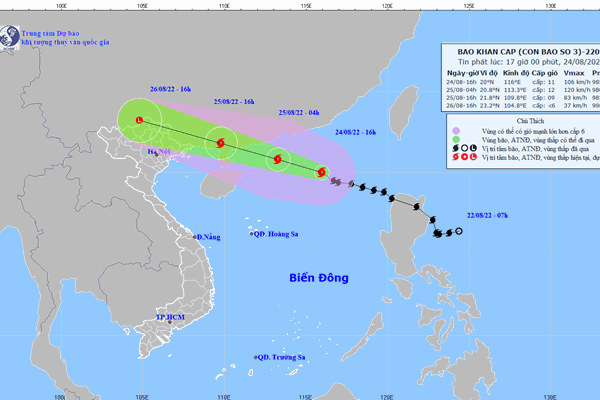 Bão số 3 Ma-on tác động ven biển Quảng Ninh, Hải Phòng, Bắc Bộ có mưa lớn - Anh 1