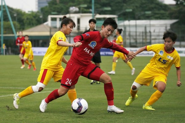 Hà Nội dẫn đầu bảng xếp hạng Giải bóng đá nữ VĐQG Thái Sơn Bắc - Anh 1