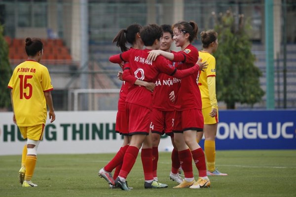 Hà Nội dẫn đầu bảng xếp hạng Giải bóng đá nữ VĐQG Thái Sơn Bắc - Anh 2