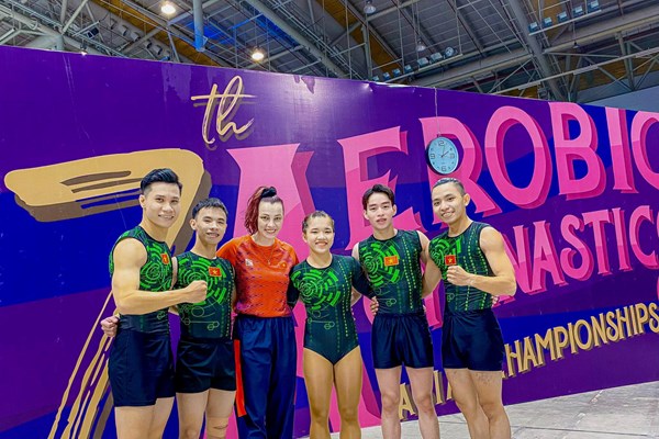 Đội tuyển thể dục Aerobic giành 5 HCV tại Giải vô địch châu Á - Anh 3