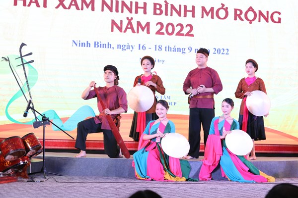 Khai mạc Liên hoan hát Xẩm Ninh Bình mở rộng 2022 - Anh 3