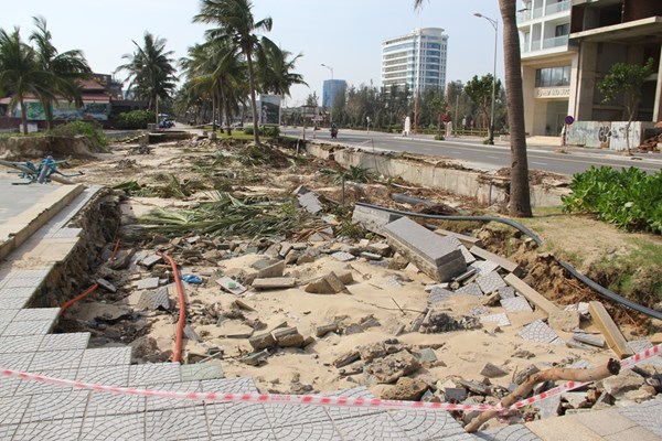 Đà Nẵng: Khẩn trương khắc phục sự cố sạt lở trên bán đảo Sơn Trà và  các bãi biển - Anh 4
