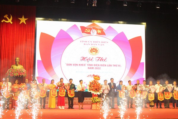20 đội tham dự Hội thi Dân vận khéo tỉnh Điện Biên năm 2022 - Anh 1
