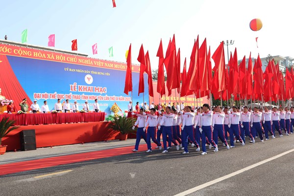 Khai mạc Đại hội TDTT tỉnh Hưng Yên - Anh 4